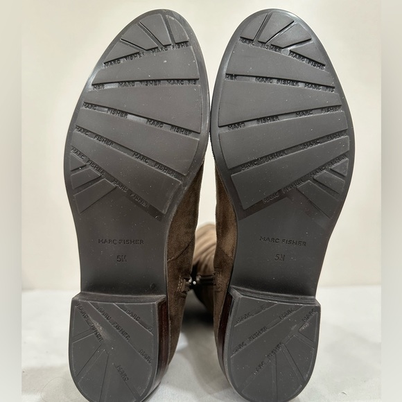 Marc Fisher Suede Over The Knee Riding Boots. Women’s Size 5M. Taupe/Brown. New - Picture 12 of 12